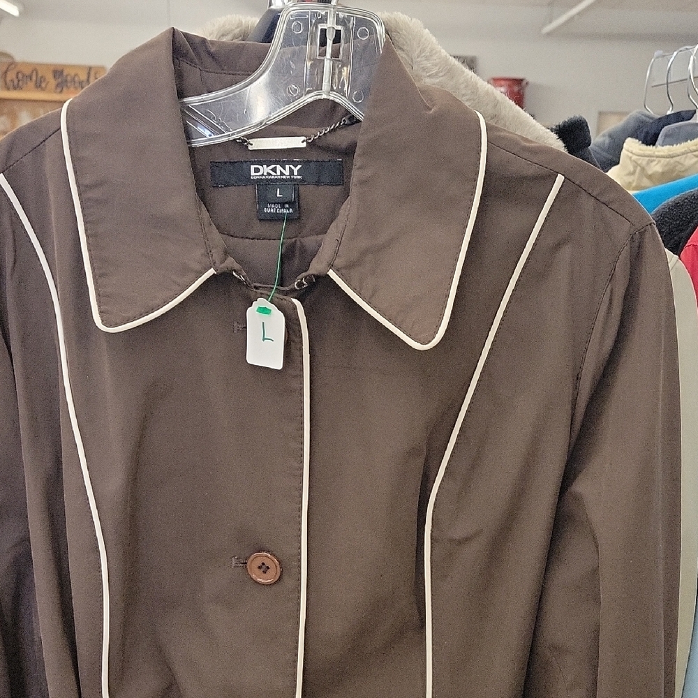 DKNY Dark Brown Outerwear